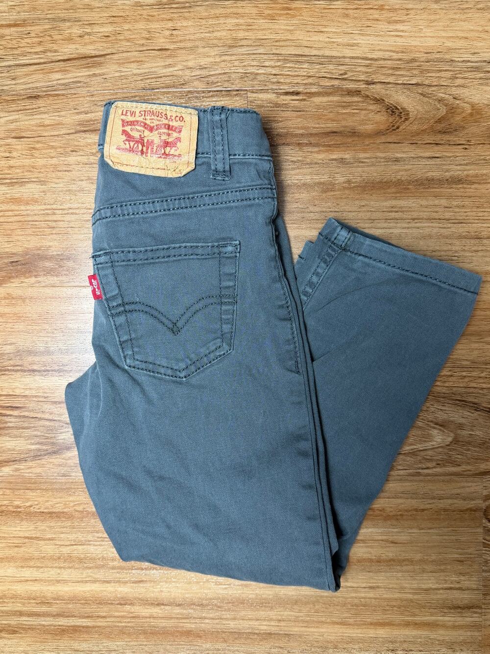 Levi's 511 Slim Gray Jeans Adjustable Waist - Toddler Size 5